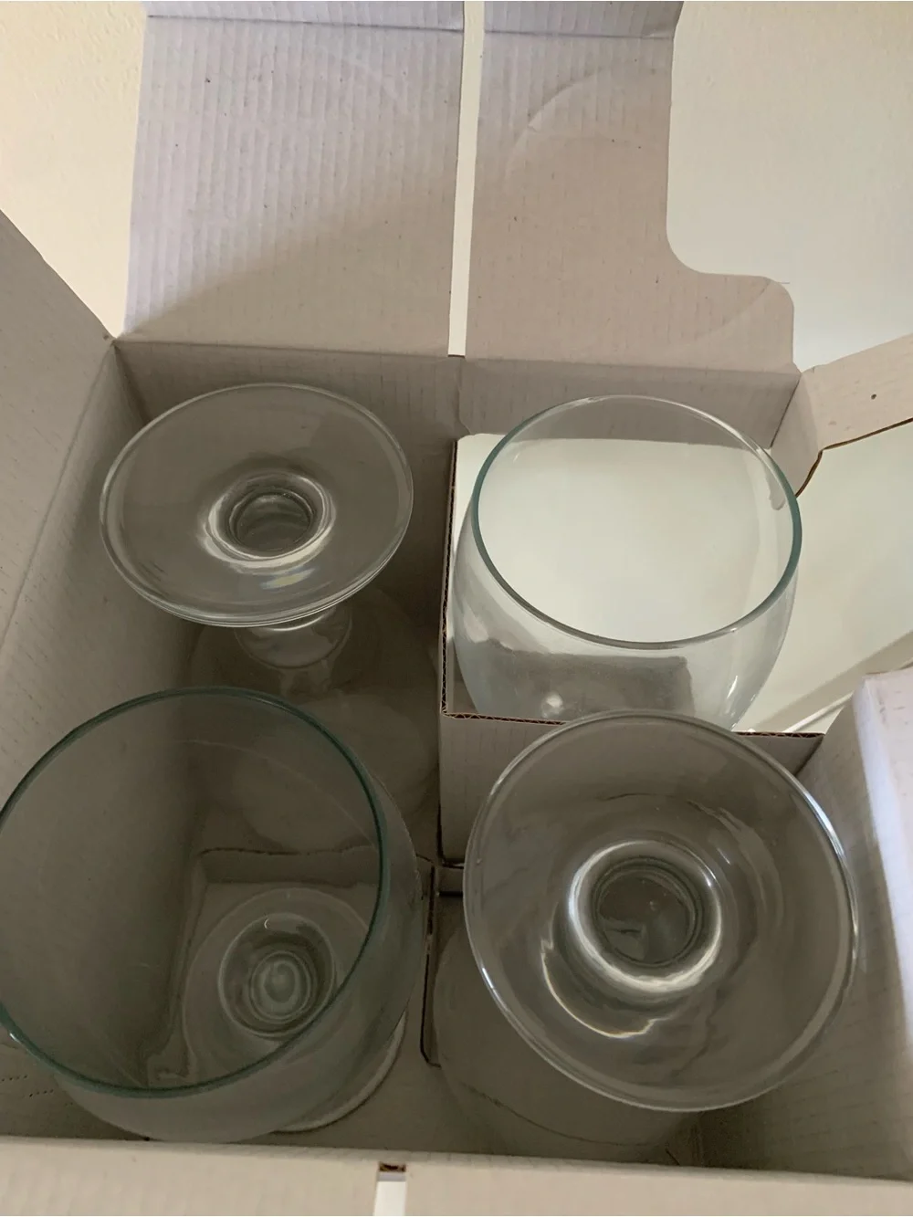 NFINITY Clear Glass Iced Beverage Goblet - Clear Glass set of 4